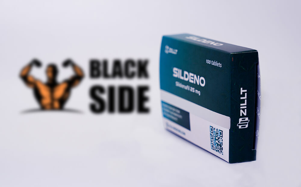 Sildeno Силденафил Zillt Medicine | 25 табл - 25 мг/табл - Black Side