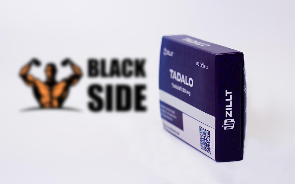 Tadalo Тадалафил Zillt Medicine | 25 табл - 20 мг/табл - Black Side