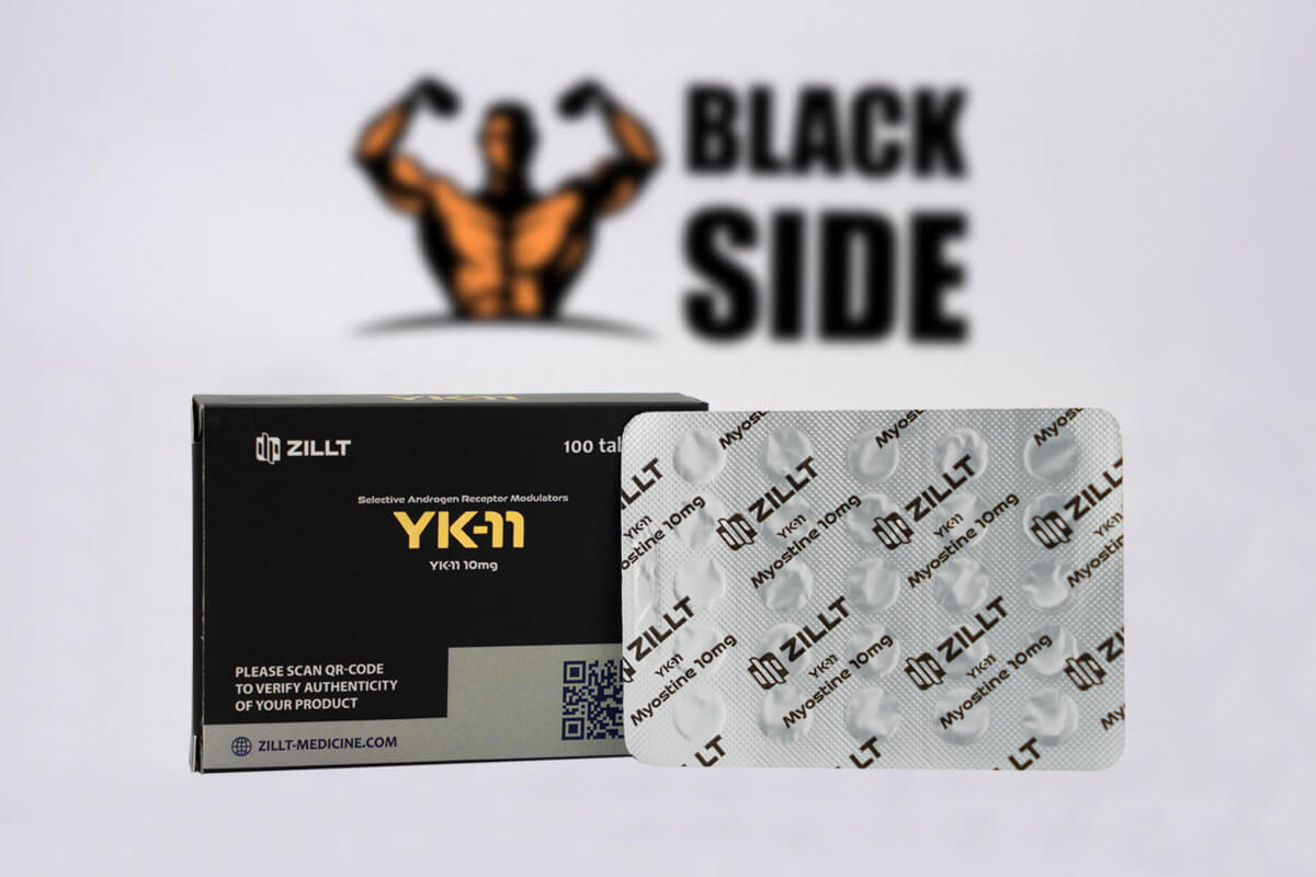 YK-11 Zillt Medicine | 25 табл - 10 мг/табл - Black Side