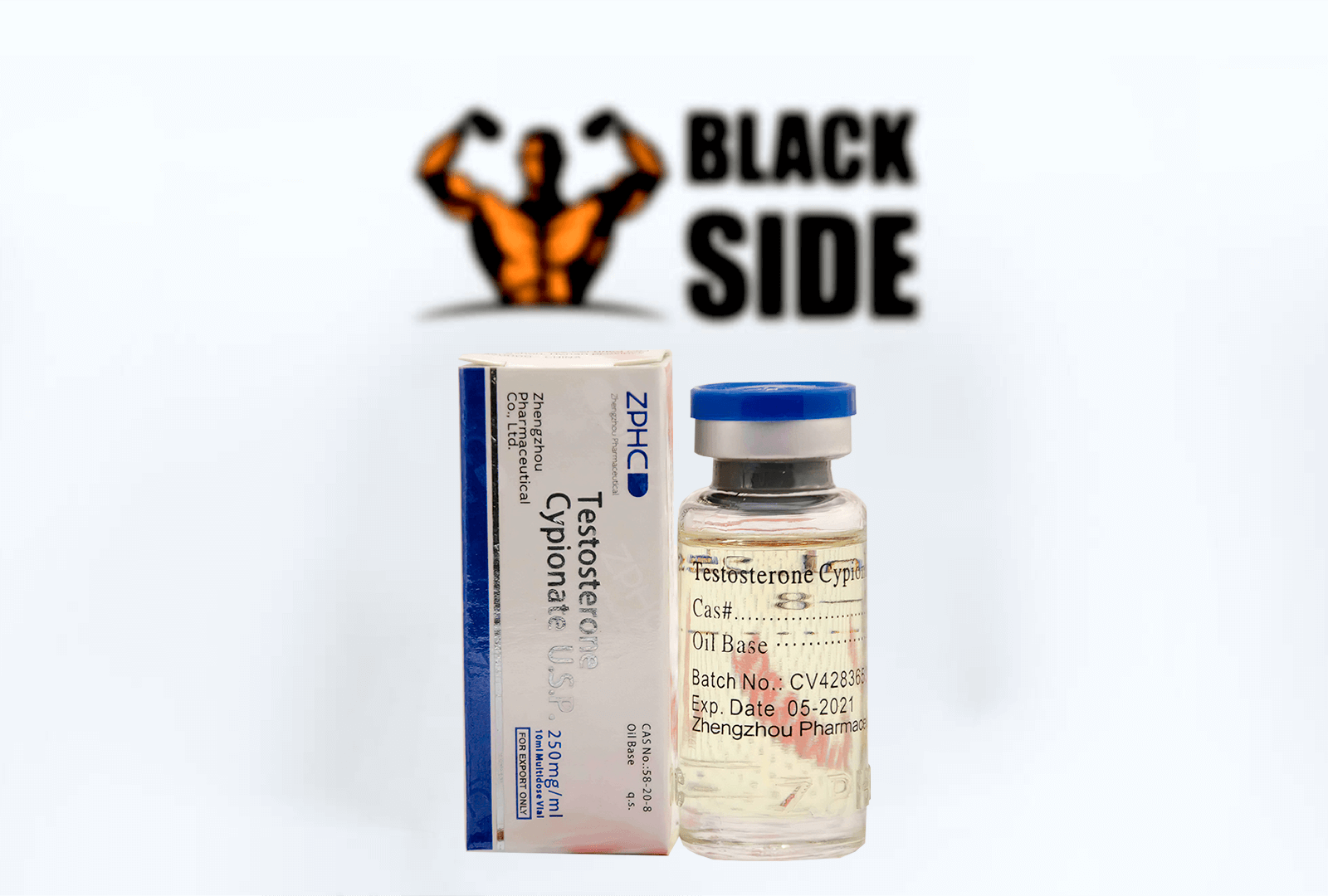 Testosterone Cypionate Тестостерон Ципионат ZPHC | 10 мл/флакон - 250 мг/мл - Black Side