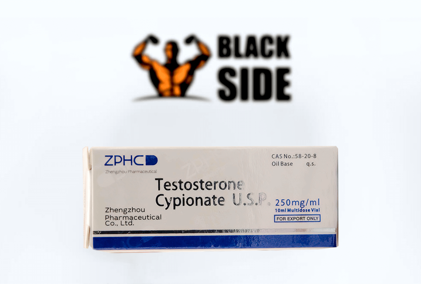 Testosterone Cypionate Тестостерон Ципионат ZPHC | 10 мл/флакон - 250 мг/мл - Black Side