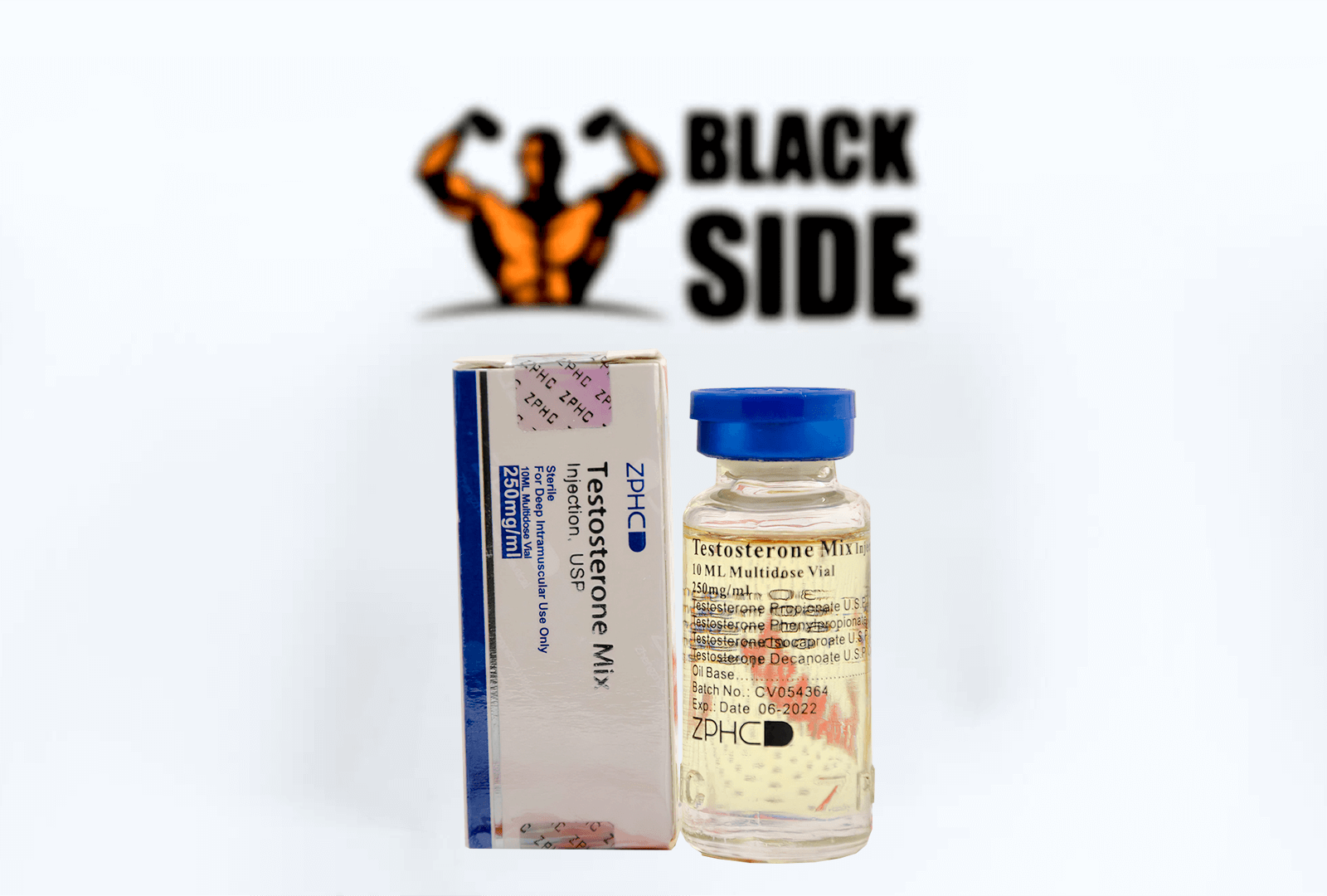 Testosterone Mix Сустанон ZPHC | 10 мл/флакон - 250 мг/мл - Black Side