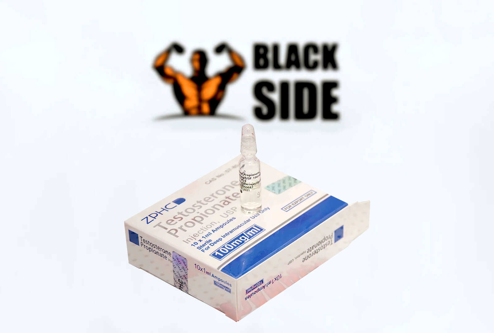 Testosterone Propionate Тестостерон Пропионат ZPHC | 1 ампула/мл - 100 мг/мл - Black Side