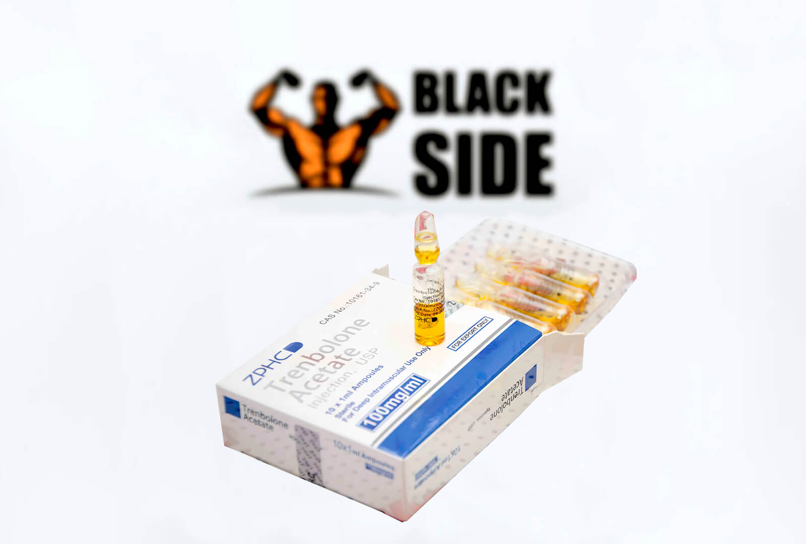 Trenbolone Acetate Тренболон Ацетат ZPHC | 1 ампула/мл - 100 мг/мл - Black Side